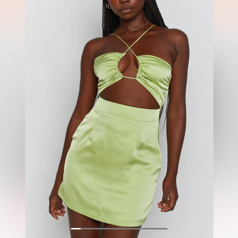 Beginning Boutique The Nitsan Dress Green